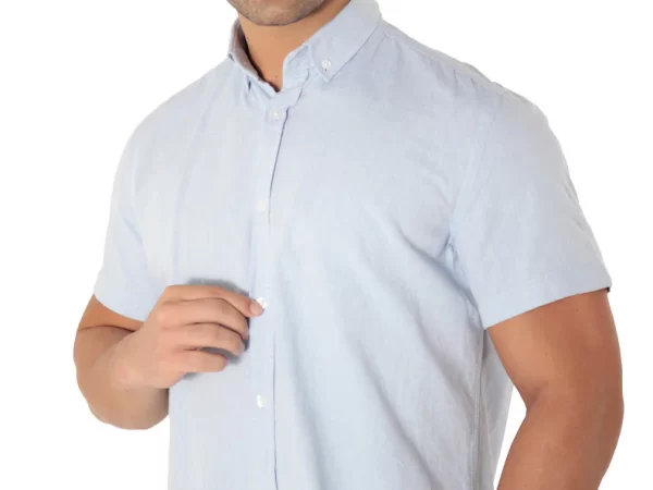 Camisa Button Down Slim Fit Estilo Refinado